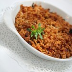 Crumble de légume recette bio